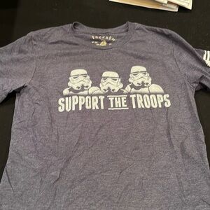 Support the troops t shirt med